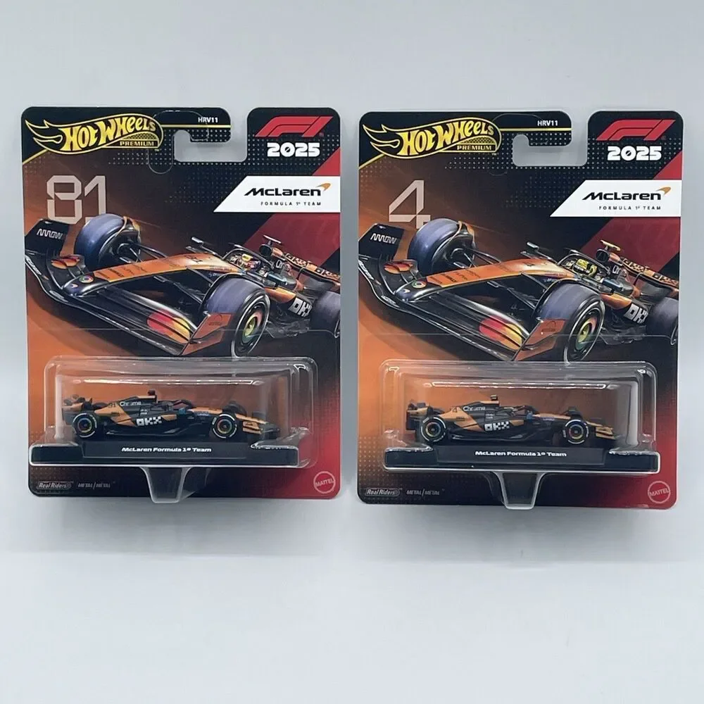 Hot Wheels Premium McLaren Formula 1 Team #4 Lando Norris #81 Oscar Piastri New